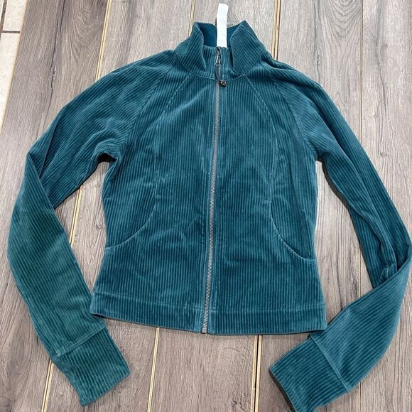 lululemon athletica Jackets & Blazers - Lululemon Scuba Ribbed Track Jacket Velvet